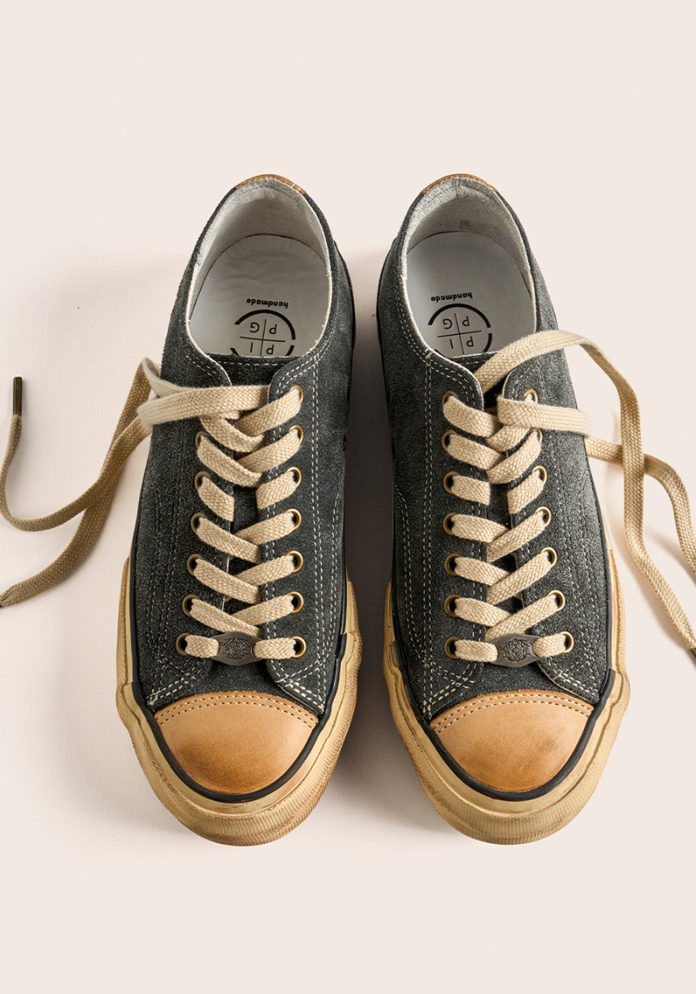 PIPG丨Washed Suede Canvas Sneakers (Gray) - PSYLOS 1, PIPG丨Washed Suede Canvas Sneakers (Gray), Canvas Sneakers, PIPG, PSYLOS 1